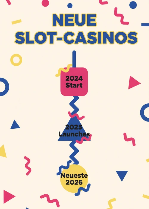 Zeitstrahl neuer Slot-Casinos 2024 bis 2026: Start 2024, Launches 2025 und neueste 2026.