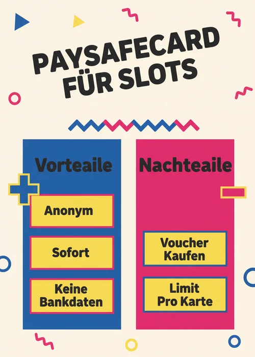Paysafecard für Slots bei Spielautomaten online: Vorteile wie anonym, sofort und keine Bankdaten gegen Voucher kaufen und Limit pro Karte.